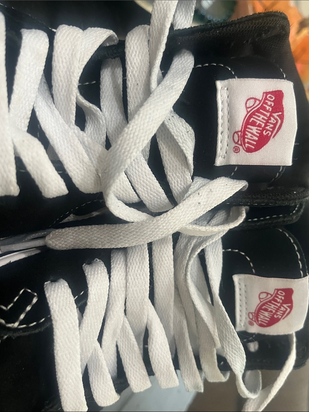 Vans Black and White High-Top Skate Sneakers - Picture 6 of 6